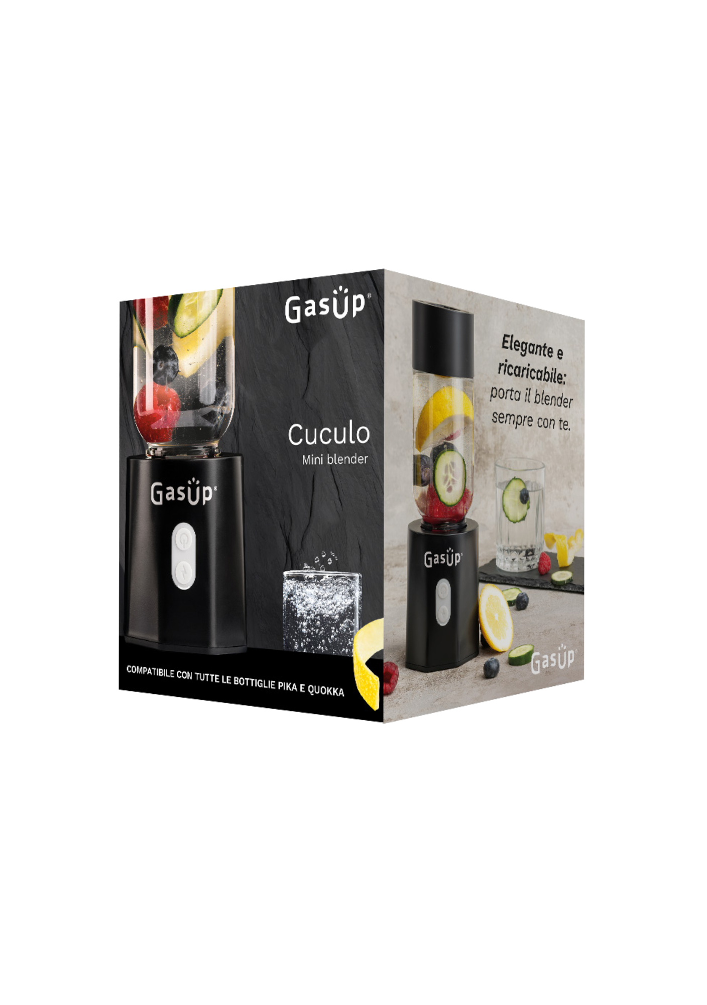 Couvercle Blender pour bouteille GasUp à tube
