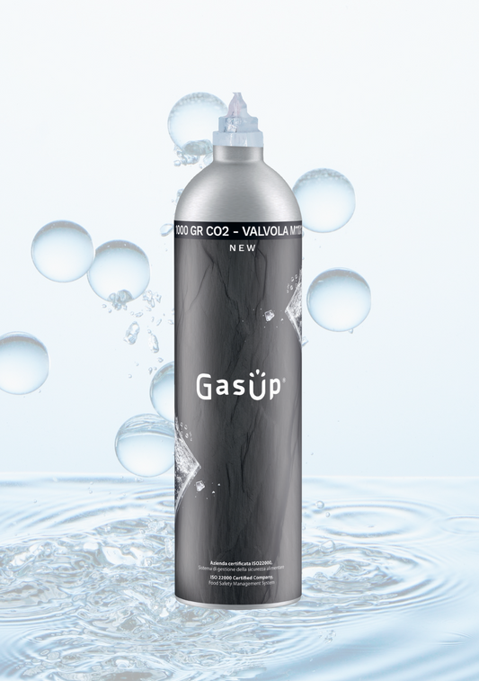 Cylindre de CO₂ en aluminium de 1 kg – raccord 11x1